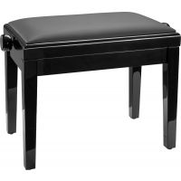 K&M 13924 Banquette noir brillant, assise imitation cuir - Vue 1